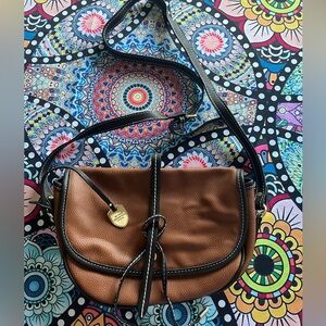 Brown Leather Crossbody Bag